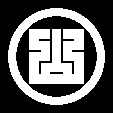 丸に山の角字