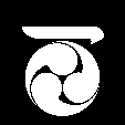 一の字に右三つ巴