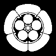 五つ木瓜輪に梅鉢