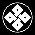 糸輪に結び四つ目結