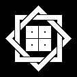 組合せ角に平四つ目結
