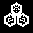 三つ盛亀甲に剣花菱