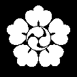 変り五つ唐花に巴