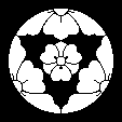 三つ割花菱に剣酢漿草
