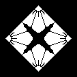 角四つ割花菱