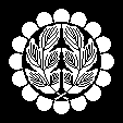 菊輪に抱き菊葉