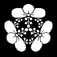 頭合せ三つ光琳桐