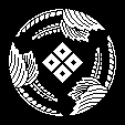 三つ割桐に四つ目結